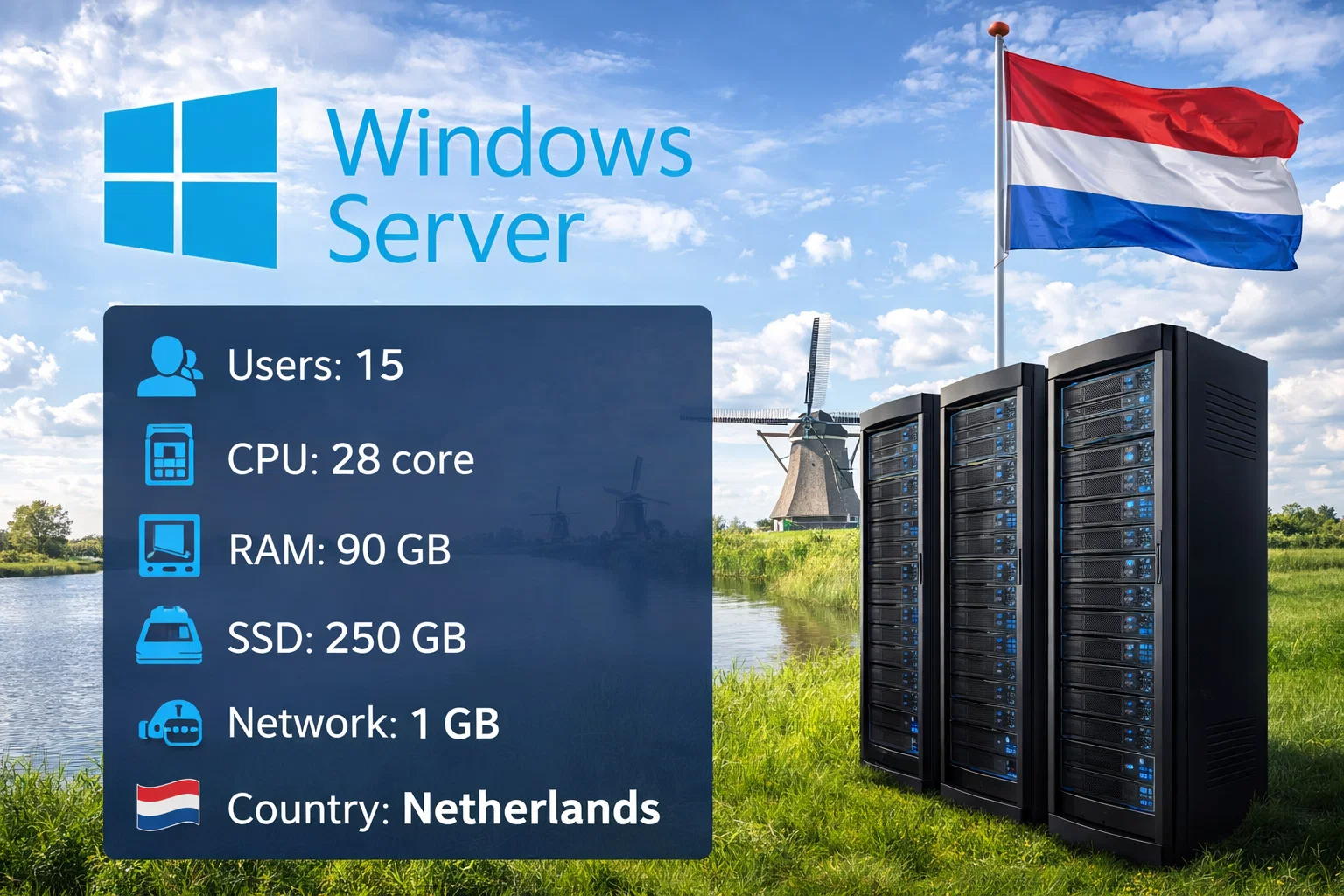 Windows Server 15 - Netherlands