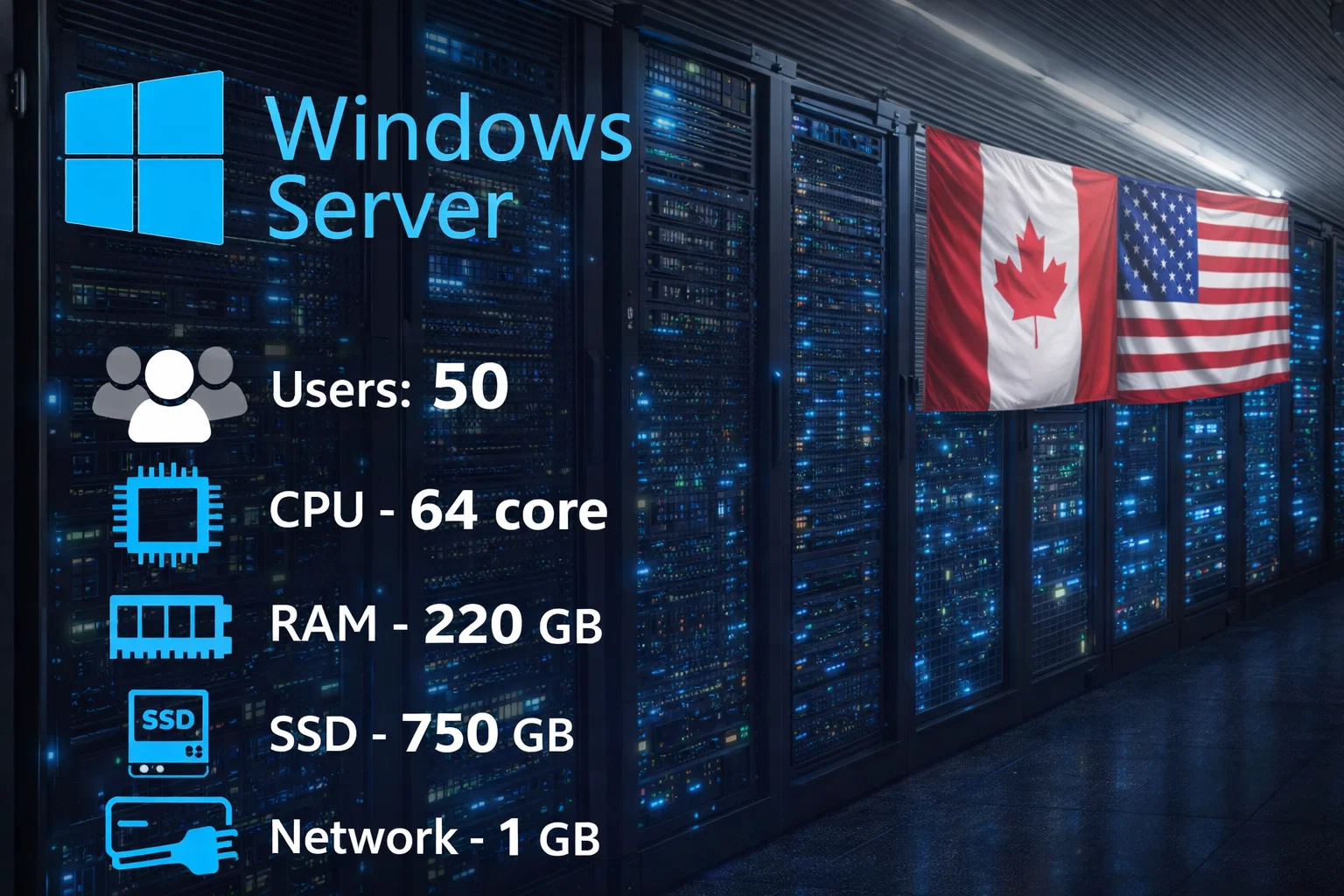 Windows Server 50 - Canada/USA